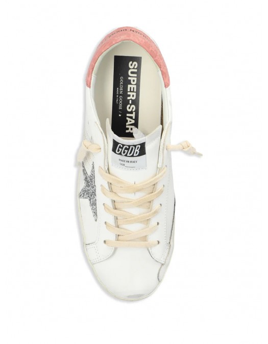 Sneakers Golden Goose, Super Star, Silver Glitter Star, Used Details - GWF00101F006200111151