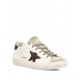 Sneakers GOLDEN GOOSE, STARDAN, Brown Glitter attach, Alb - GWF00101F00812212386