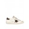 Sneakers GOLDEN GOOSE, STARDAN, Brown Glitter attach, Alb