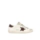 Sneakers GOLDEN GOOSE, STARDAN, Brown Glitter attach, Alb - GWF00101F00812212386