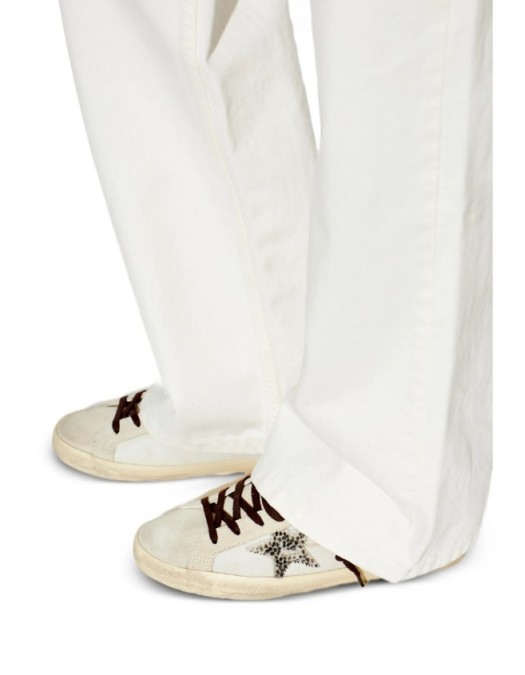 Sneakers GOLDEN GOOSE, Super-Star Animal-Print ecru - GWF00101F00874612526