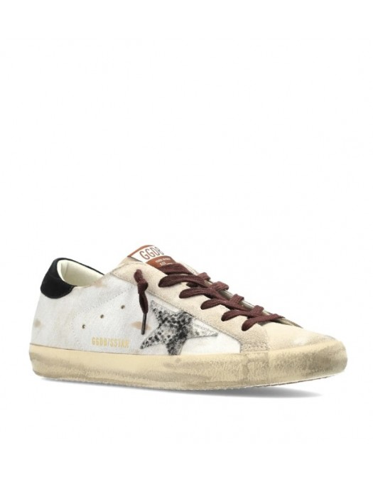 Sneakers GOLDEN GOOSE, Super-Star Animal-Print ecru - GWF00101F00874612526