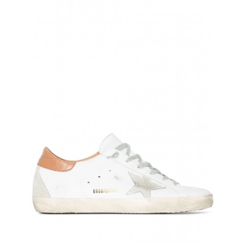 Sneakers Golden Goose, Low Top, Super Star, White, Brown Details Sneakers Golden Goose, Low Top, Super Star, White, Brown Details