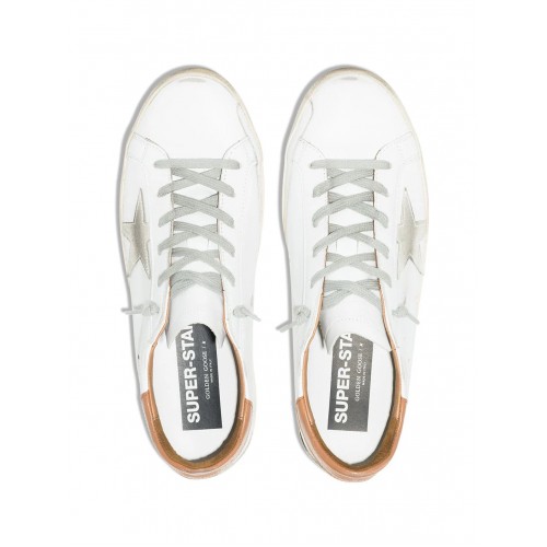 Sneakers Golden Goose, Low Top, Super Star, White, Brown Details Sneakers Golden Goose, Low Top, Super Star, White, Brown Details