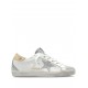 Sneakers Golden Goose, Super Star, Grey Details, Crystals, White - GWF00102F00613011921