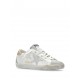 Sneakers Golden Goose, Super Star, Grey Details, Crystals, White - GWF00102F00613011921