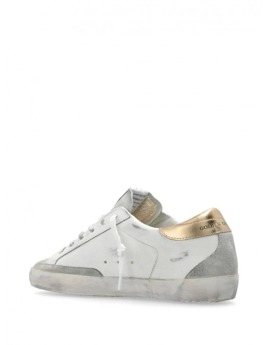 Sneakers Golden Goose, Super Star, Grey Details, Crystals, White - GWF00102F00613011921