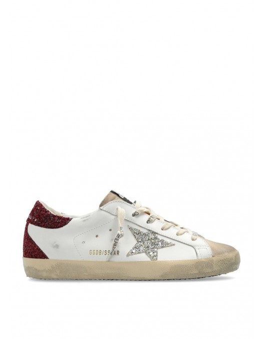 Sneakers Golden Goose, Super Star, Red Details, White - GWF00102F006161827108