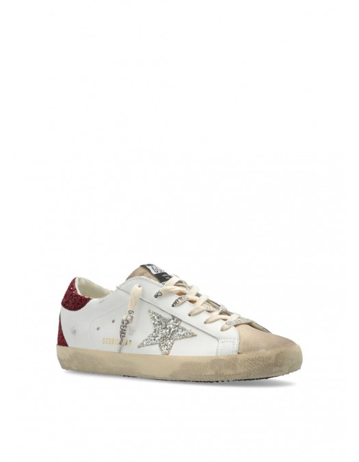 Sneakers Golden Goose, Super Star, Red Details, White - GWF00102F006161827108