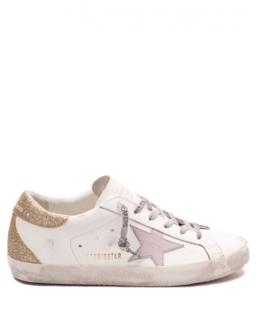 Sneakers Golden Goose, Superstar, Gold Sparkling, White - GWF00102F00684212151