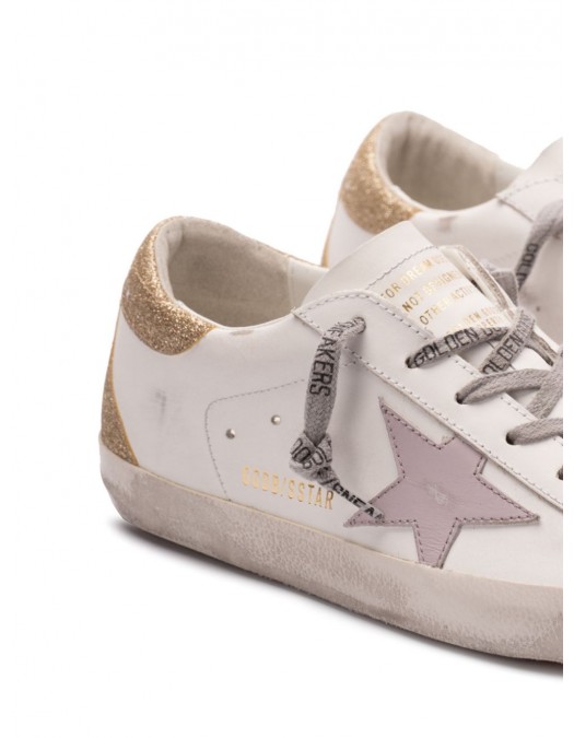 Sneakers Golden Goose, Superstar, Gold Sparkling, White - GWF00102F00684212151