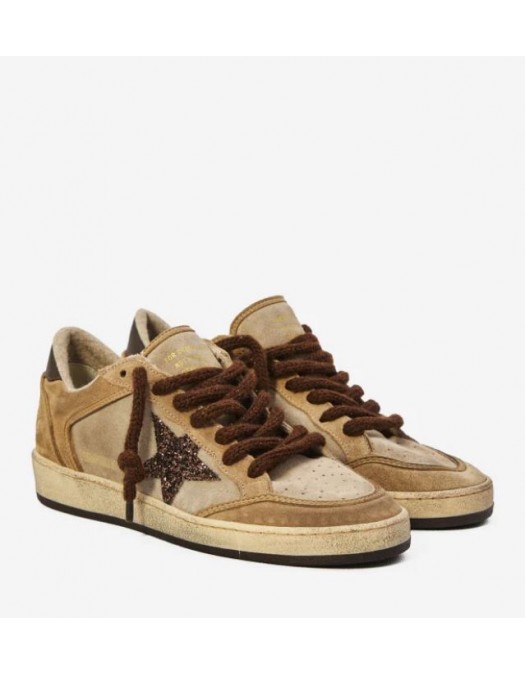 Sneakers GOLDEN GOOSE,  Ball Star Brown  sneakers, Camel - GWF001034F00806715400