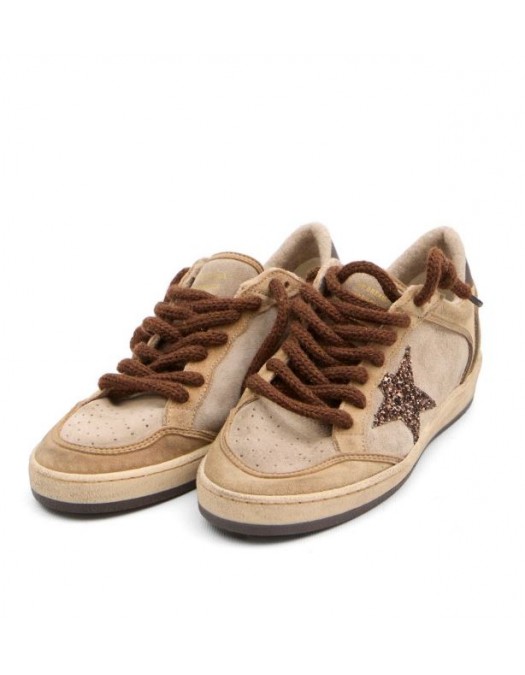 Sneakers GOLDEN GOOSE,  Ball Star Brown  sneakers, Camel - GWF001034F00806715400