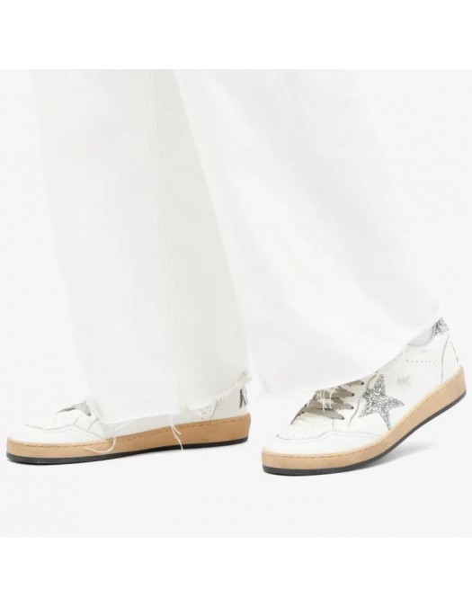 Sneakers GOLDEN GOOSE, Ball grey Star Leather, White - GWF00117F00377311325