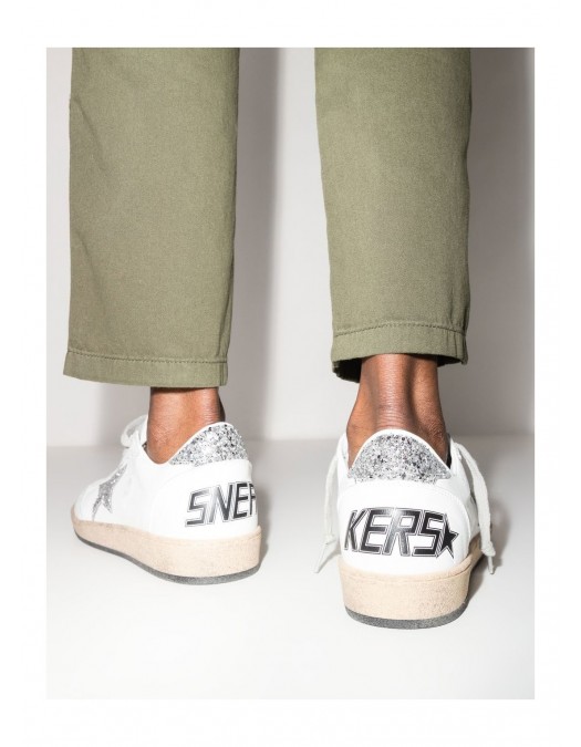 Sneakers GOLDEN GOOSE, Ball grey Star Leather, White - GWF00117F00377311325