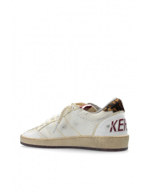 Sneakers Golden Goose, White 'Ball Star',  Animal Print Insert - GWF00117F00615010366