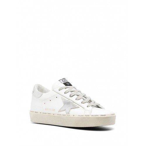 Sneakers Golden Goose, Hi Star, Silver Details, White Sneakers Golden Goose, Hi Star, Silver Details, White