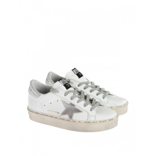 Sneakers Golden Goose, Hi Star, Silver Details, White