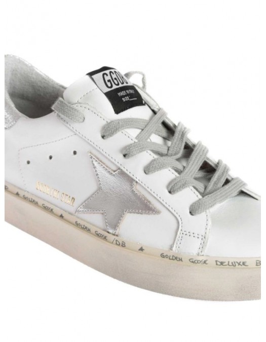 Sneakers Golden Goose, Hi Star, Silver Details, White - GWF00118F00032980185