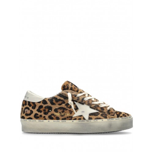 Sneakers Golden Goose, Hi Star, Animal Print Design, Brown Sneakers Golden Goose, Hi Star, Animal Print Design, Brown