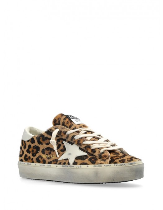 Sneakers Golden Goose, Hi Star, Animal Print Design, Brown - GWF00118F00683181372