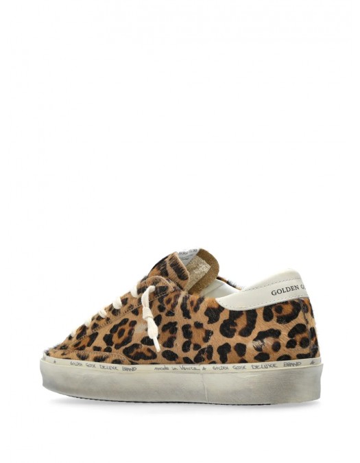 Sneakers Golden Goose, Hi Star, Animal Print Design, Brown - GWF00118F00683181372