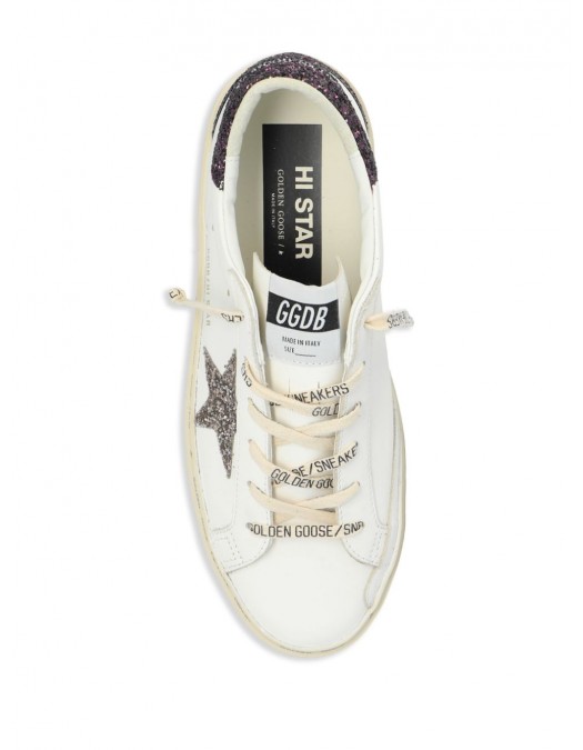 Sneakers Golden Goose, Super Star, Leather, Silver Tone, White - GWF00119F00620311934