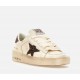 Sneakers GOLDEN GOOSE, STARDAN, Glitter attach, Alb - GWF00128F00793910318