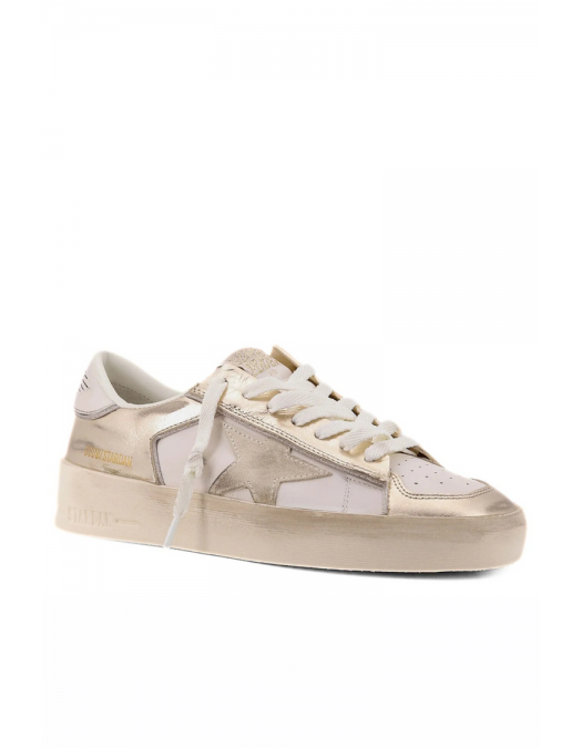Sneakers GOLDEN GOOSE, Stardan Leather Low-Top Sneakers, Gold - GWF00333F00753612281