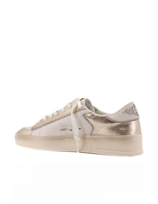 Sneakers GOLDEN GOOSE, Stardan Leather Low-Top Sneakers, Gold - GWF00333F00753612281