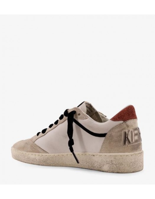 Sneakers GOLDEN GOOSE, Ball Star with Padded Collar leather sneakers, Beige - GWF00746F00814683252