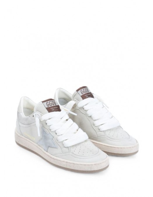 Sneakers GOLDEN GOOSE, Ball Star leather sneakers, Alb - GWF00771F00870112522