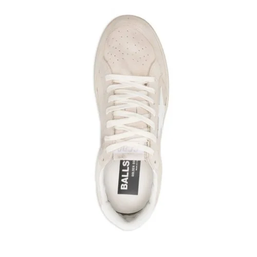 Sneakers GOLDEN GOOSE, Ball Star in beige suede with white leather star