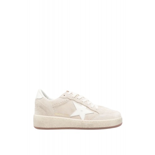 Sneakers GOLDEN GOOSE, Ball Star in beige suede with white leather star