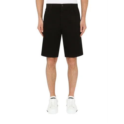 PANTALONI SCURTI DOLCE AND GABBANA, Logo GWNXADG8CN9S9001