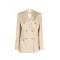 Sacou GOLDEN GOOSE double-breasted virgin wool blazer, Cream
