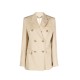 Sacou GOLDEN GOOSE double-breasted virgin wool blazer, Cream - GWP00829P00126715272