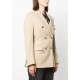 Sacou GOLDEN GOOSE double-breasted virgin wool blazer, Cream - GWP00829P00126715272