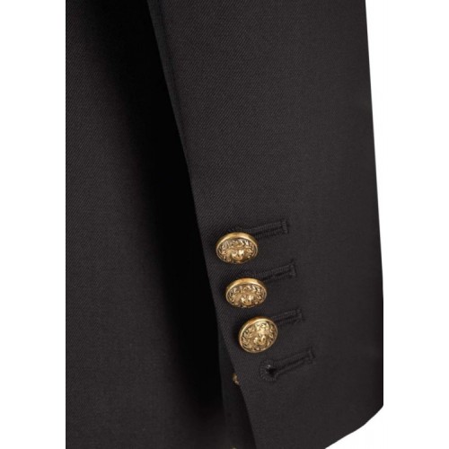 Sacou GOLDEN GOOSE, Black virgin wool double-breasted blazer