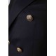 Sacou GOLDEN GOOSE, Black virgin wool double-breasted blazer - GWP00829P00152190100