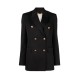 Sacou GOLDEN GOOSE, Black virgin wool double-breasted blazer - GWP00829P00152190100