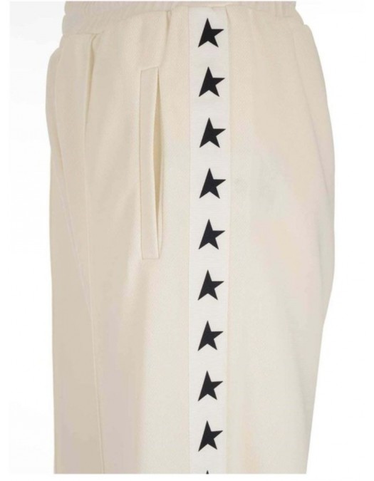 Pantaloni Golden Goose, Dorotea Star Track, Beige - GWP00877P00052181347 Pantaloni Golden Goose, Dorotea Star Track, Beige - GWP00877P00052181347