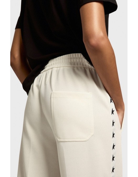 Pantaloni Golden Goose, Dorotea Star Track, Beige - GWP00877P00052181347 Pantaloni Golden Goose, Dorotea Star Track, Beige - GWP00877P00052181347