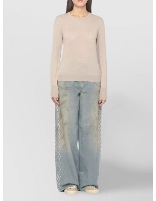 Bluza GOLDEN GOOSE, Crew-neck Wool,Beige - GWP00952P00066555150