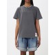 TRICOU GOLDEN GOOSE, Cristale atasate frontal, Gri, Regular Fit - GWP01220P00067060318