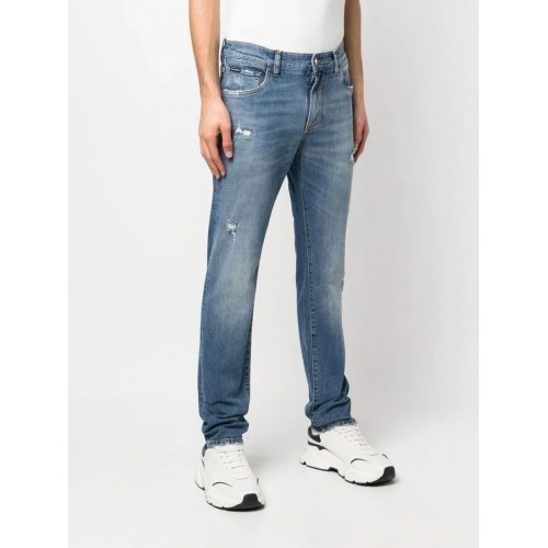 Blugi DOLCE & GABBANA, Slim Fit, Light Blue Blugi DOLCE & GABBANA, Slim Fit, Light Blue