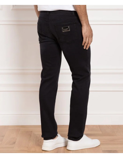 Jeans DOLCE & GABBANA, Logo Insert, Classic Design, Simple, Black - GY07CDG8JT5S9001 Jeans DOLCE & GABBANA, Logo Insert, Classic Design, Simple, Black - GY07CDG8JT5S9001