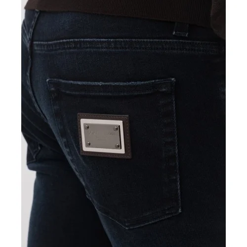 Jeans DOLCE & GABBANA, Logo Plaque, Bleumarin