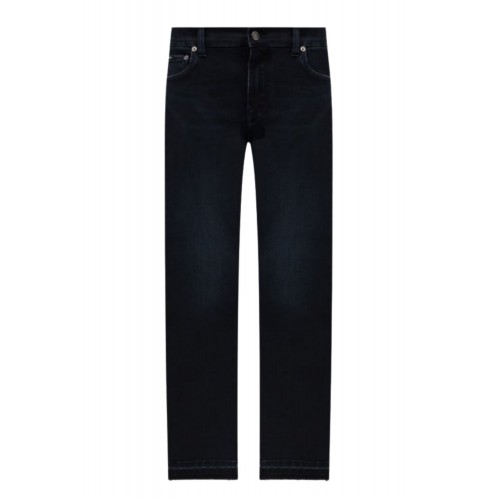 Jeans DOLCE & GABBANA, Logo Plaque, Bleumarin Jeans DOLCE & GABBANA, Logo Plaque, Bleumarin