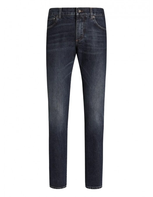Jeans DOLCE & GABBANA, Logo Plaque, Men, Light Black - GY07CDG8NI7S9001 Jeans DOLCE & GABBANA, Logo Plaque, Men, Light Black - GY07CDG8NI7S9001